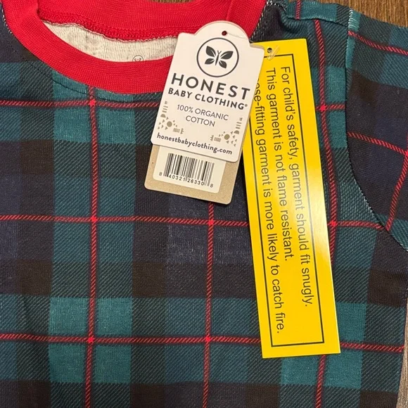 Honest brand organic cotton kids pajama set - Picture 5 of 7